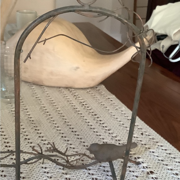 Vintage April Cornell, brownish brown metal plate or hanging picture holder - Picture 5 of 5